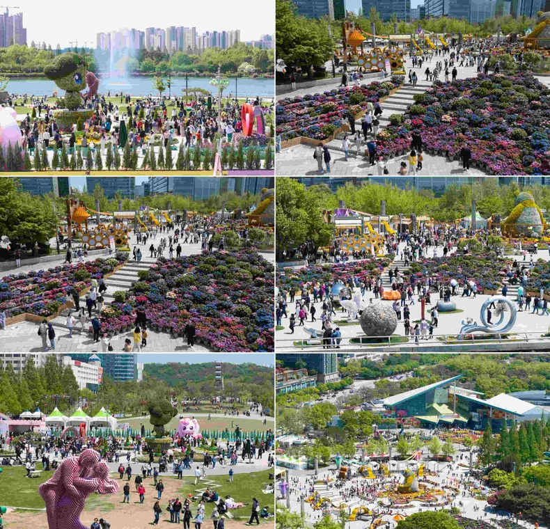 황금연휴, 나들이 인파 몰린 2025고양국제꽃박람회(2) ⓒ타임즈