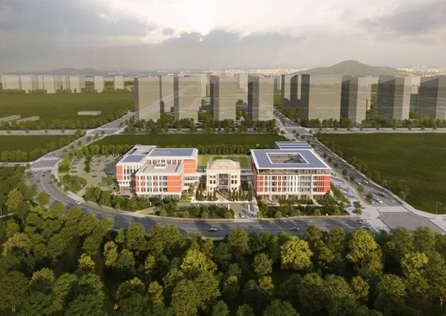 부산명지 외국 교육기관 당선작 조감도 ⓒ타임즈 