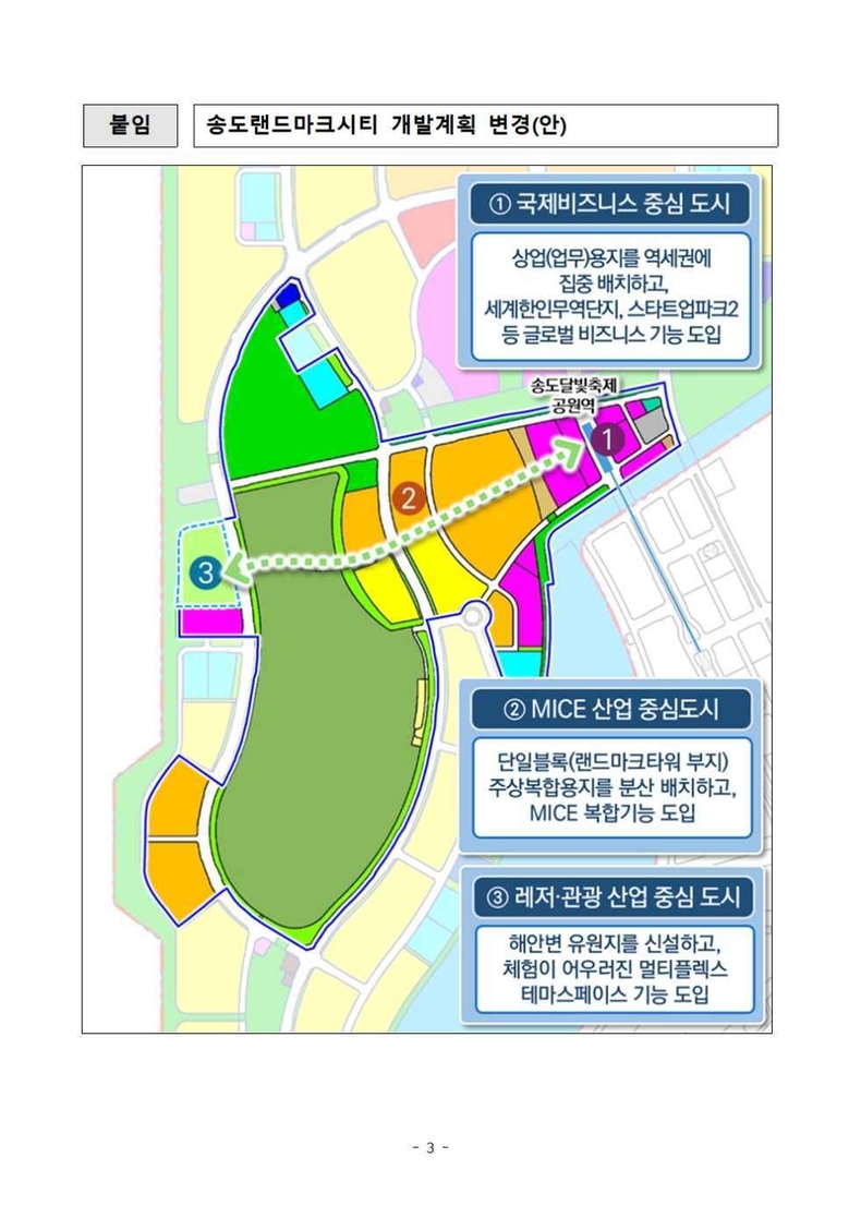 IFEZ 보도자료(송도랜드마크시티 블루코어PFV 개발사업시행자로 지정)
