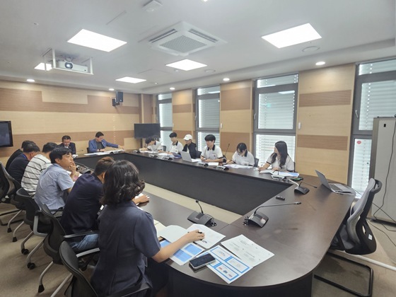 배방고 간담회 사진(전체) ⓒ타임즈 