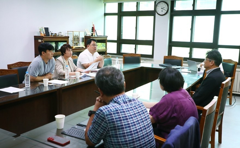 7월 22일(화), 송파구 장지동에 위치한 사립 특수학교인 육영학교를 방문해 교직원 및 관계자들과 간담회를 가졌다. ⓒ타임즈 