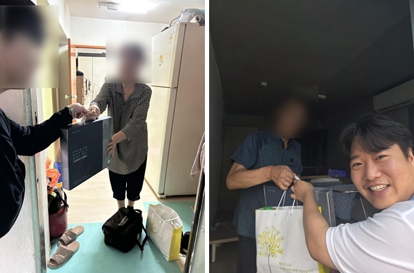 황송노인종합복지관 비발디 나눔사업‘복(福)이오리!’진행 사진 ⓒ타임즈 