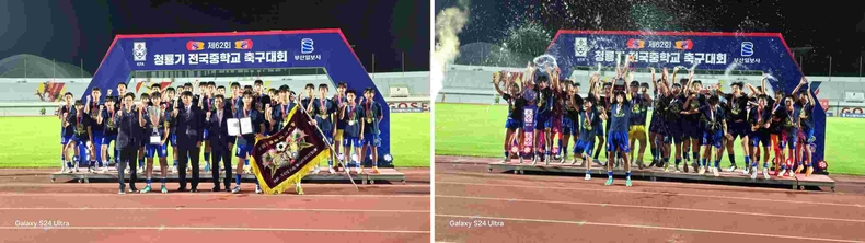 청룡기(U15) 우승단체사진 ▲청룡기(u15) 우승 ⓒ타임즈