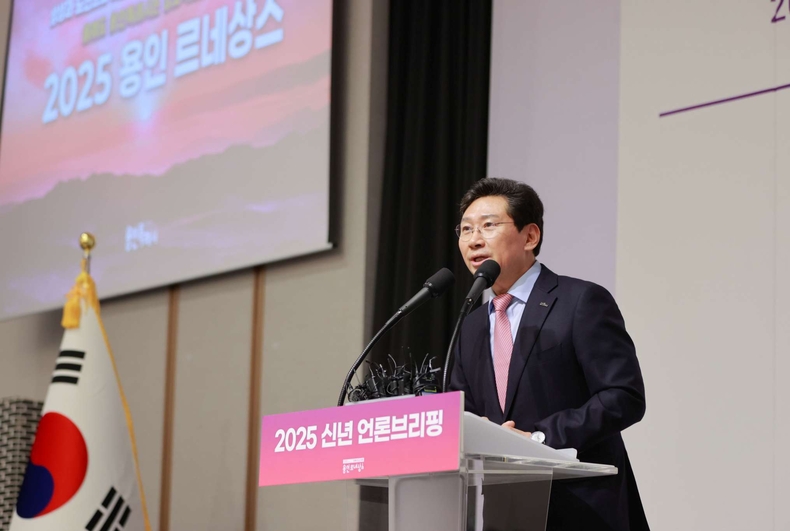 이상일 용인특례시장은 22일 기흥ICT밸리에서 신년 언론브리핑을 열고 그동안의 성과를 발표하고 올 한해 시정 운영 방향과 비전을 밝혔다.(4) ⓒ타임즈