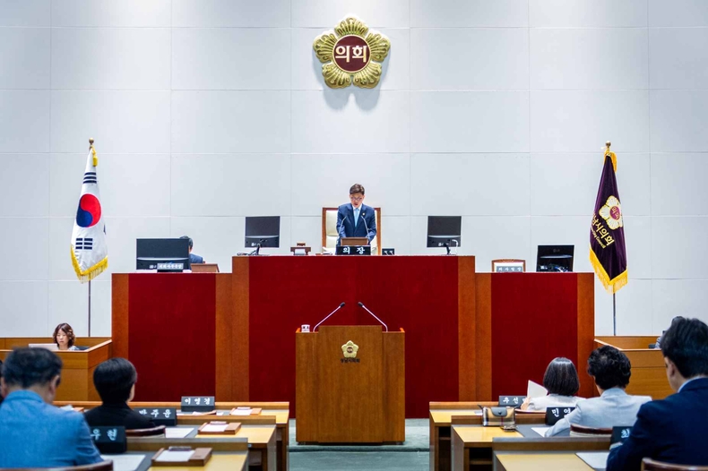 성남시의회, 제305회 임시회 개회 사진 ⓒ타임즈