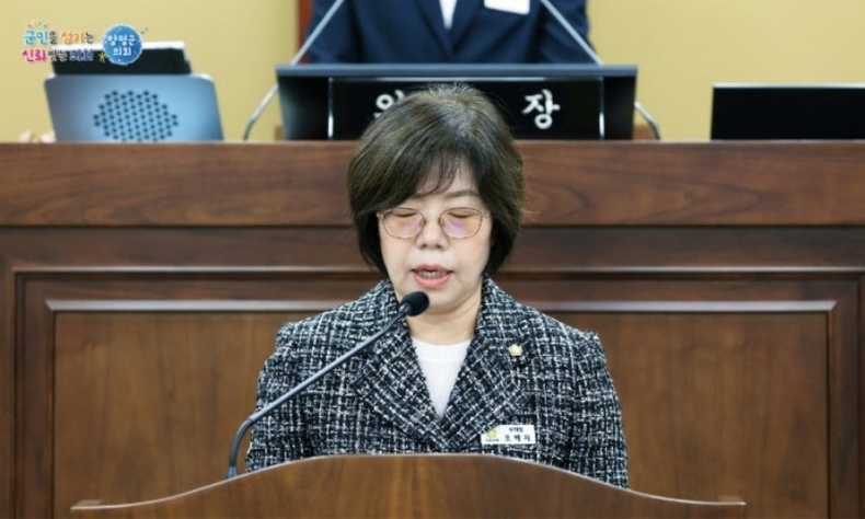 제311회 임시회 5분자유발언(오혜자부의장) ⓒ타임즈