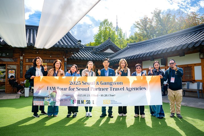 아시아 핵심여행사 관계자들이 팸투어의 일환으로 남산국악당을 방문하고 있다 ⓒ타임즈 