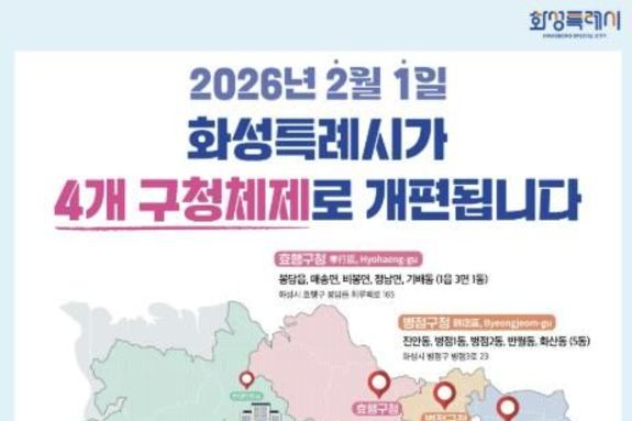 화성특례시, 4개 구청 개청 앞두고 막바지 준비 박차