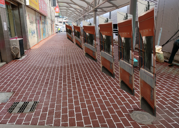 경안시장 먹거리로드 시설개선