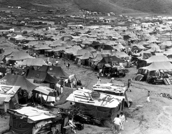 광주대단지로 조성된 1970년대 성남시 모습