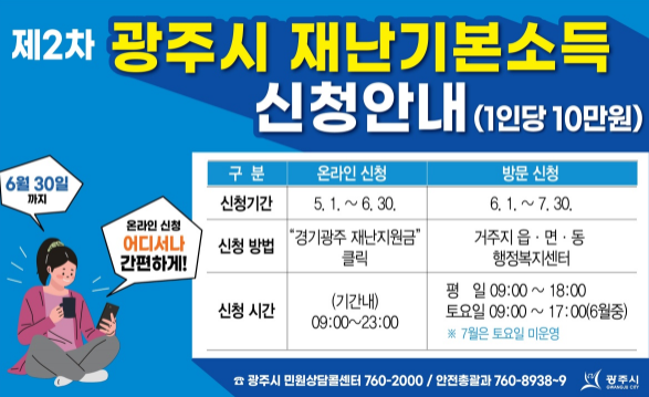 광주시, 제2차 재난기본소득 지급 위해 총력
