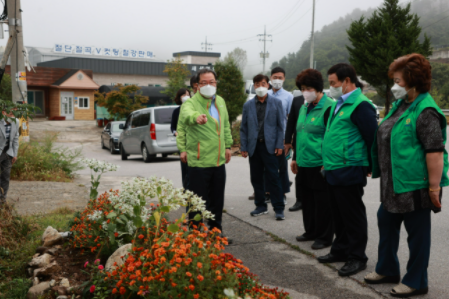 조광한 남양주시장, 진접읍 ‘새마을 게릴라 가드닝’ 현장 방문