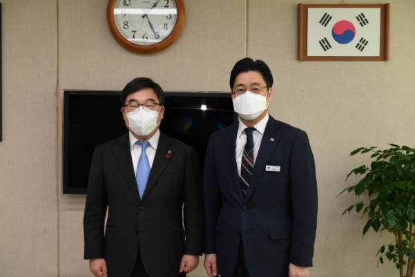 신동헌 광주시장, 오병권 경기도지사 권한대행(행정1부지사) 면담