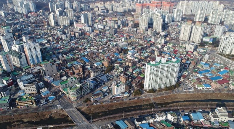도시재생지역 신장동 전경