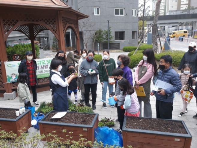 광주시 광남2동 힐스테이트 태전5지구, 도심 텃밭으로 힐링공간 조성