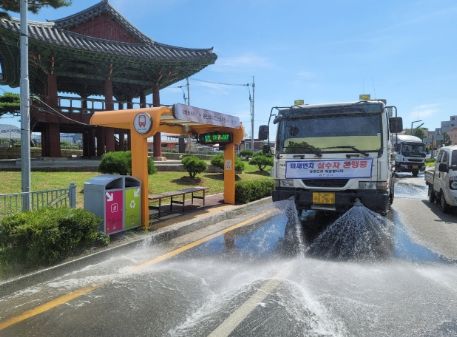 안성시, 미세먼지 저감 및 폭염 대비 살수차 운행