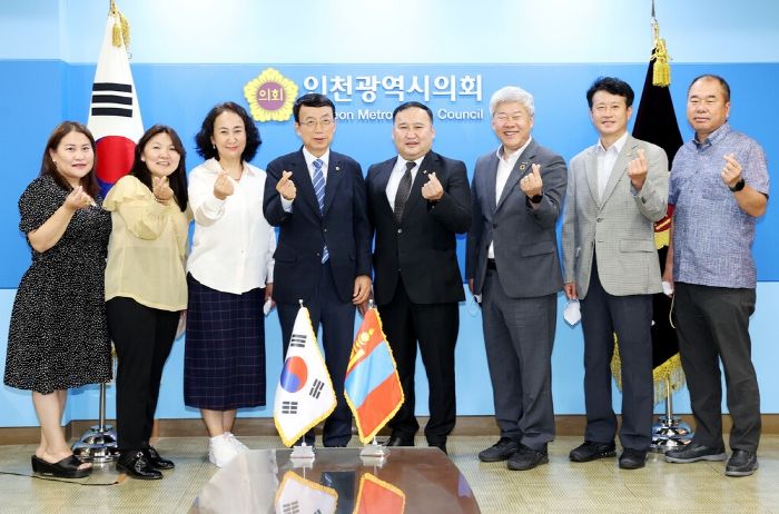 몽골 옵스(Uvs)도의회 의장 일행, 인천시의회 방문 ⓒ타임즈