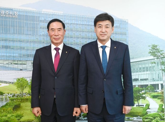 방세환 광주시장, 이원성 경기도 체육회장과 체육계 현안 면담