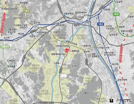 GH, 광명사거리역 남측 도심 공공주택 복합사업 사업구역