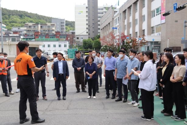용인도시공사 소방합동훈련 및 지진대피 모의훈련 실시