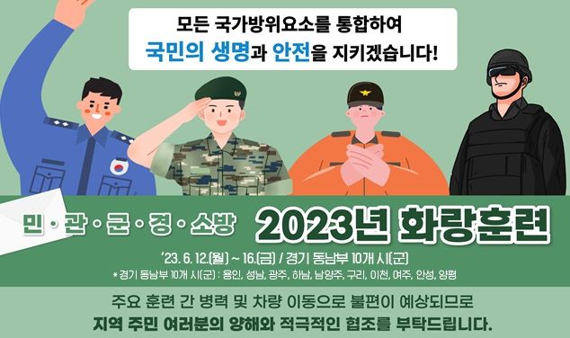 안성시, 2023년 화랑훈련 실시