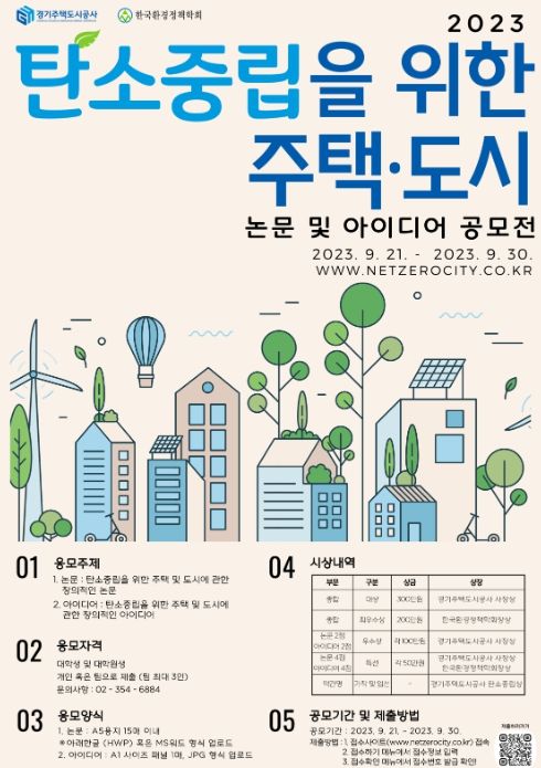 경기주택도시공사(GH) 주택·도시 논문 및 아이디어 공모