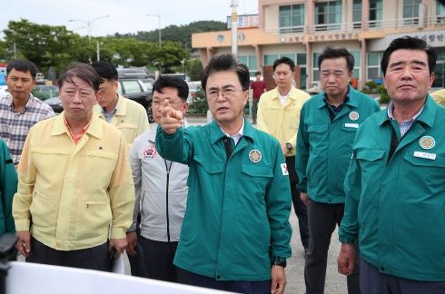 김태흠 충남도지사 태풍 대비 현장 긴급 점검