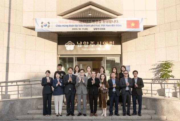베트남 후에시 방문단이 남양주시의회를 방문했다.