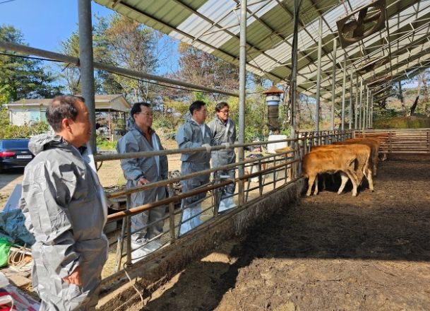 전진선 양평군수 축산농가 현장 방문