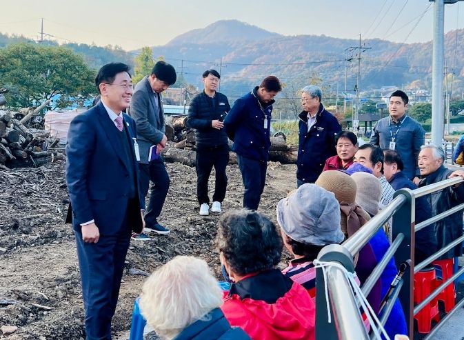 전진선 양평군수, 신설 회전교차로 현장점검 추진