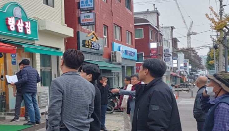 광명시, 시청로 일원 간판 개선 사업 완료하고 민관 현장 방문 점검 펼쳐
