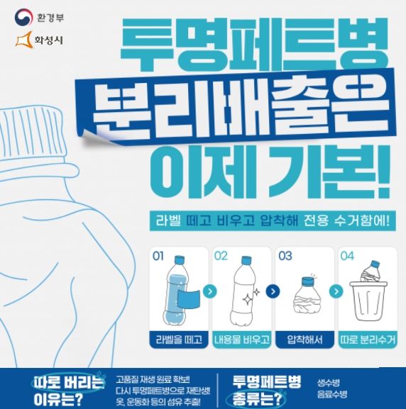 화성시, ‘투명페트병 따로 모아 캠페인’운영
