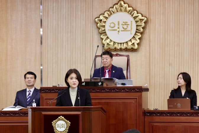 고양시의회 김민숙 의원, 주민 안전 위협하는 '마을안길' 주제로 5분 발언 펼쳐