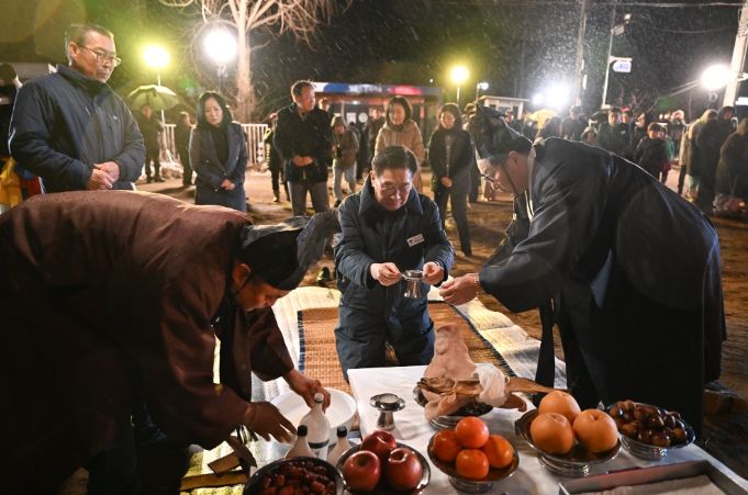 전진선 양평군수, 수백년 전통 잇는 홰동화제서 한 해 풍년 기원