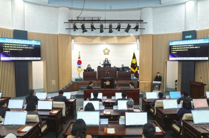 제229회 임시회 제1차 본회의 전경