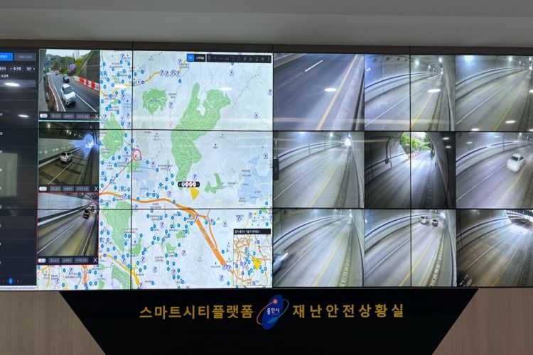 용인특례시가 지하차도와 터널 CCTV까지 통합관제실과 연결해 안전을 위한 시스템 구축을 강화했다.