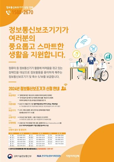 2024년 정보통신보조기기 보급사업 포스터
