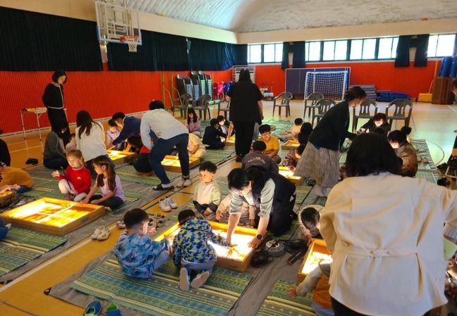 여주시, 샌드아트로 인구 인식개선 교육 펼쳐