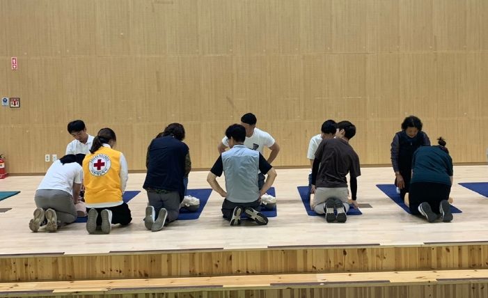 용인도시공사, 용인실내체육관 응급처치 교육 실시