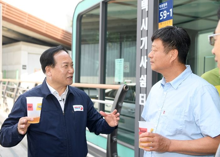 이권재 오산시장, 택시 운수종사자 현장 차담회