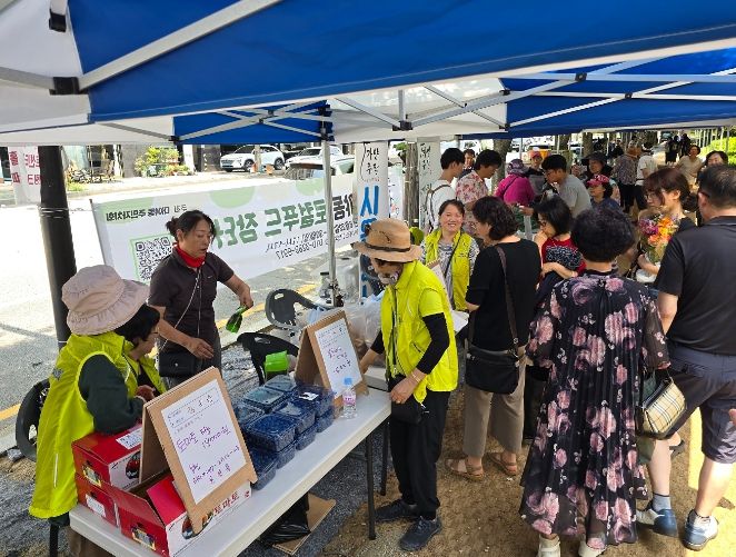 군포 대야동, 직거래 활성화 위한 ‘대야동 로컬푸드 장터’ 열어