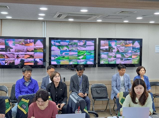 호우경보 재난안전상황실 방문
