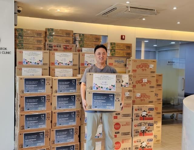 고영석정형외과, 양평군에 이웃돕기 물품 기탁