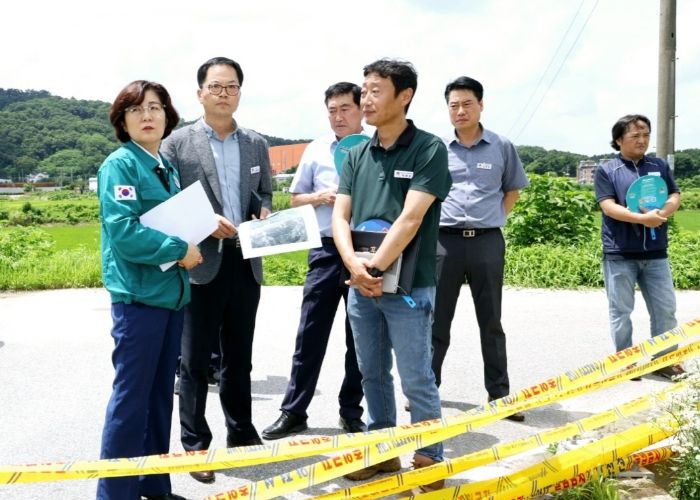 김보라 안성시장, 수해 현장 방문… ‘신속 복구·적극 대응’ 지시