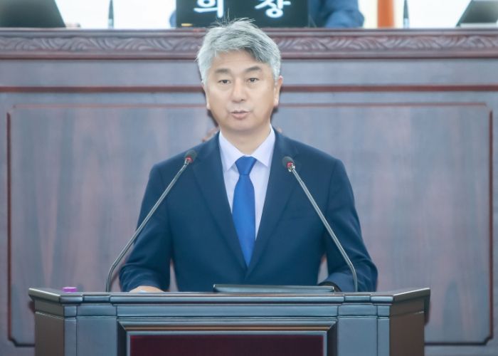 5분 발언하는 장철규 기획행정위원회 위원장