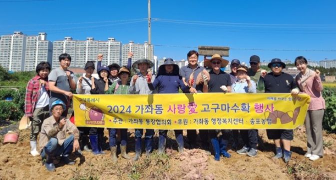 고양시 가좌동, ‘사랑 애(愛)’ 고구마 수확 및 나눔 행사 개최