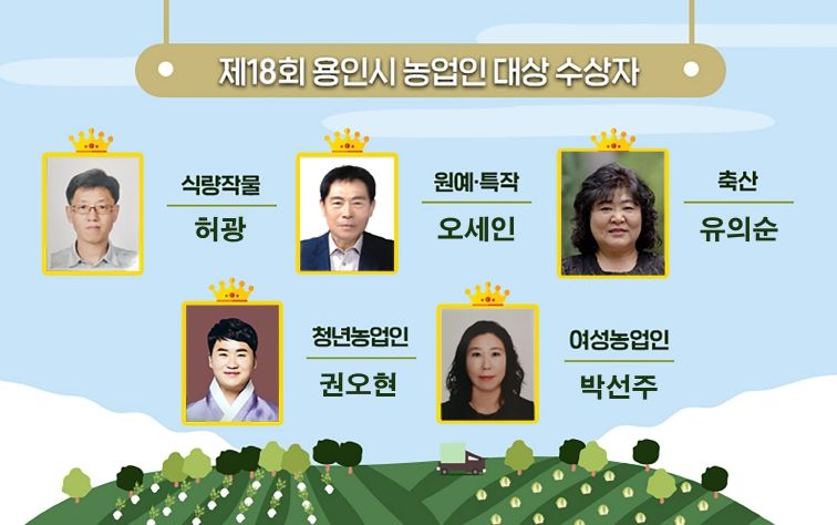 제18회 용인시 농업인대상 수상자