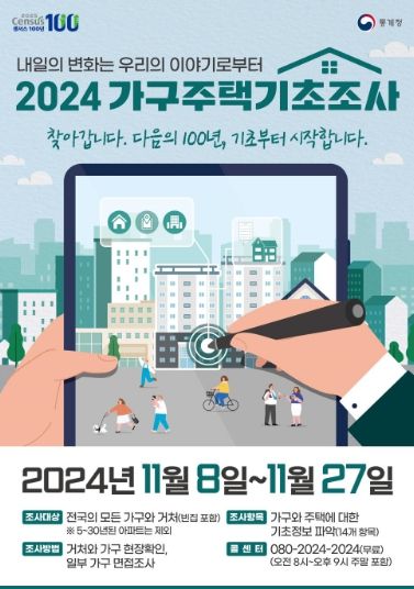 남양주시, 2024 가구주택기초조사…8~27일 실시