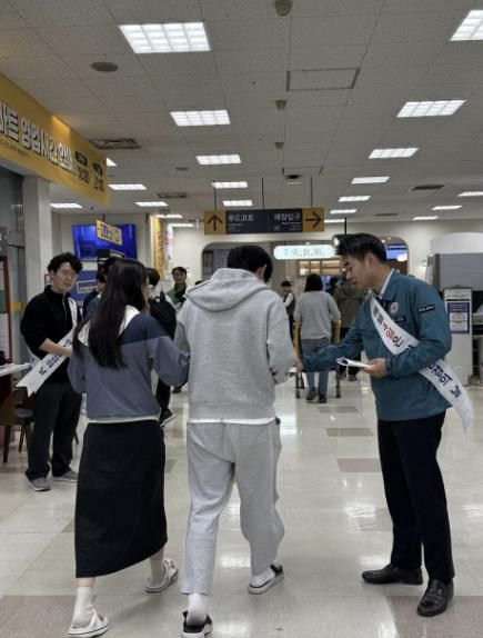 안성시, 대규모 점포 화재대비 비상구점검과 캠페인 실시