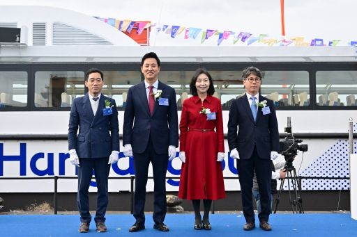 최호정 서울시의장, 한강버스 첫 건조선박 진수식 참석